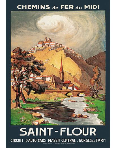 Saint Flour Chemins de Fer Du Midi vesr 1930

LE...