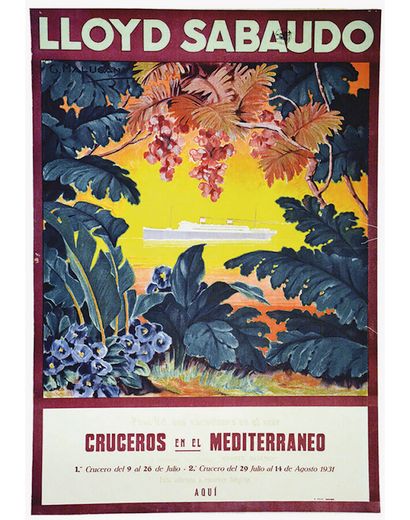 Lloyd Sabaudo- Cruceros en el Mediterraneo...