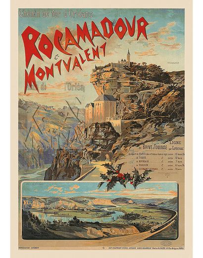 Rocamadour & Montvallet Chemins de Fer D'Orléans...