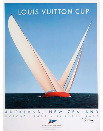 Auckland New Zealand Louis Vuitton Cup Affiche...