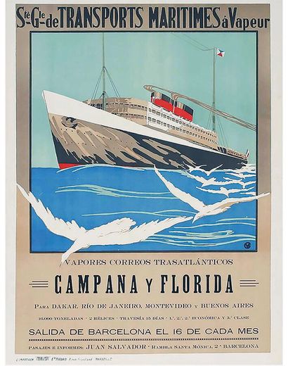 Sgtm à Vapeur Campana Y Florida Para Dakar...