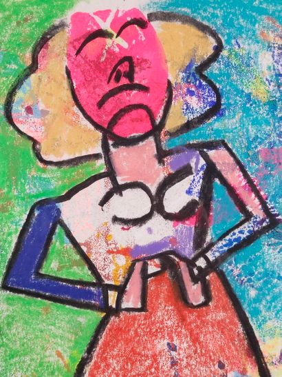 SEGUI Antonio (né en 1934) 

Pastel, signé.

Haut....
