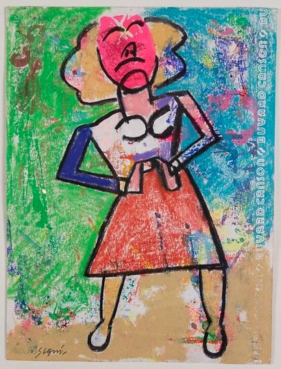 SEGUI Antonio (né en 1934) 

Pastel, signé.

Haut....