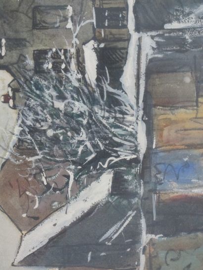 FRANK-WILL (1900-1950)

Rue enneigée

Aquarelle,...