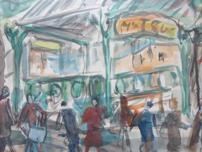 DUBUC Roland (1924-1998)

Le Métro à Paris

Aquarelle...