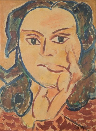 LATAPIE Louis (1891-1972)

Portrait de femme

Papier...