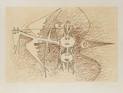 LAM Wilfredo (1902-1982)

Lithographie signée...