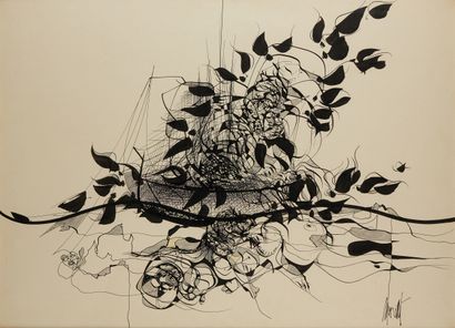 MORETTI Raymond (1931-2005)

COMPOSITION

Encre...