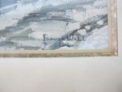 FRANK-WILL (1900-1950)

Rue enneigée

Aquarelle,...