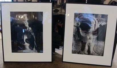 Deux photographies en noir et blanc 

Encadrées...