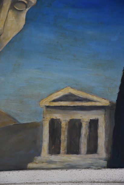 CHIRICO, dans le goût de 

Composition surréaliste

Huile...