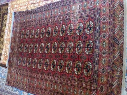Tapis Boukhara Tekké (chaîne, trame et velours...