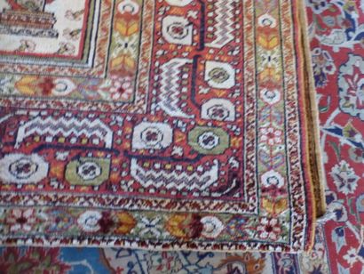 Tapis Ghiordhès en soie (chaîne, trame et...