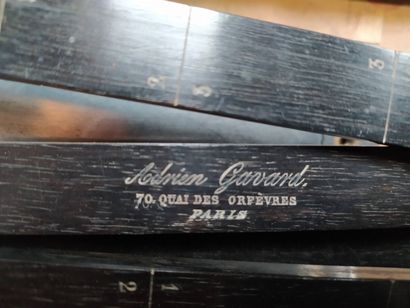 Grand pantographe de 1848 en bois et laiton...