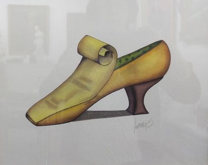 Ensemble de 3 dessins représentant des souliers

Haut....