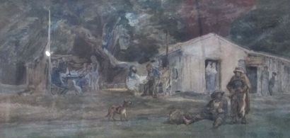 Attribué à Louis BONNETON (1851-1933)

Scène...