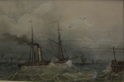 ECOLE MODERNE

Marine par tempête

Aquarelle

Haut....