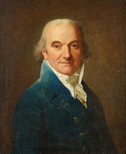 DUMONT***

Portrait d'homme à la veste bleue

Toile...