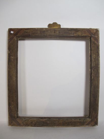 Cadre en bois doré en tilleul d'époque Louis...