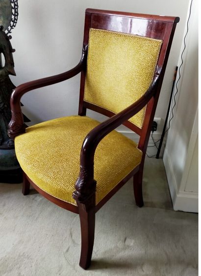 Mobilier de salon composé d'une bergère et...