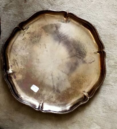 CHRISTOFLE grand plateau, surtout fond miroir...
