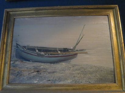 Ecole du XIXème siècle

barque sur la grève

Huile...