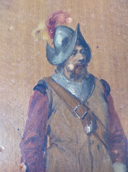 DEJEAN

Hallebardier

Huile sur panneau,...