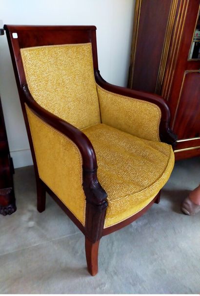 Mobilier de salon composé d'une bergère et...
