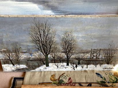 VICTOIRE R.

Campagne en hiver

Huile sur...