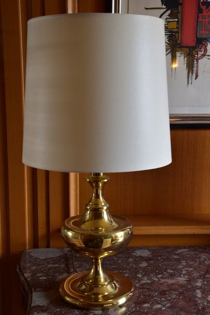 Lampe en laiton moderne, H. 40 cm

On y joint...