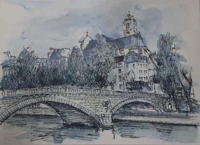 Ecole française du XXème siècle

Pont Louis...