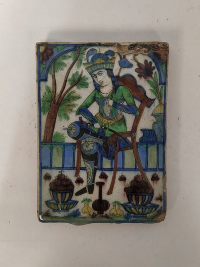 Carreau de revêtement en faience siliceuse...