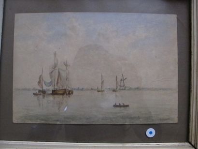 Ecole française du XIXème

Marine

Aquarelle,...