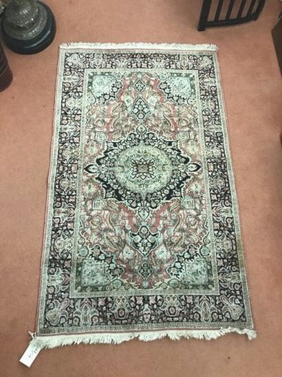Tapis Ghoum en soie (chaîne, trame et velours...