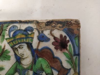 Carreau de revêtement en faience siliceuse...