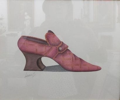 Ensemble de 3 dessins représentant des souliers

Haut....