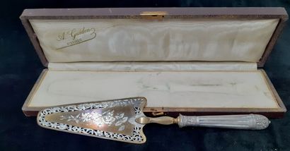 Set of silver service cutlery, silver filled...