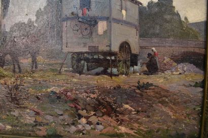 Modern school

The caravan

Oil on canvas

33...