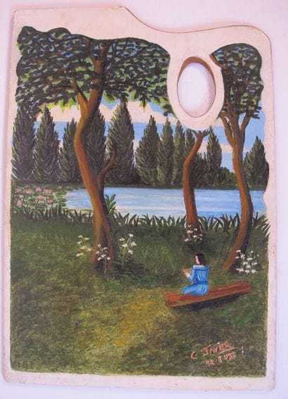 FAVIER Cécile

Woman reading by the river

Oil...