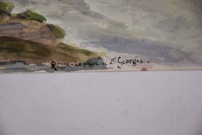 A. PRIVAT

Set of watercolors and 12 panels...