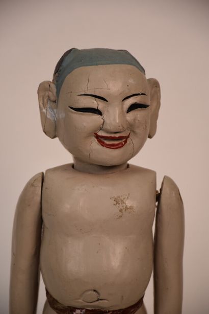 JAPAN, late 19th century

Articulated polychrome...