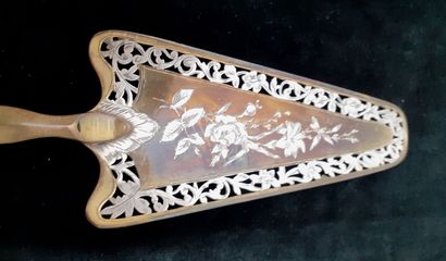 Set of silver service cutlery, silver filled...