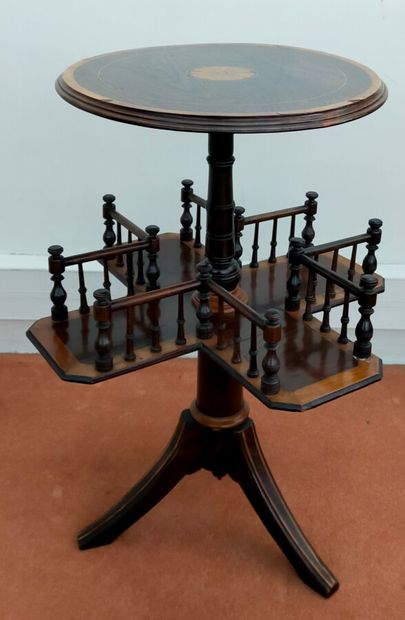 Pedestal table with a cruciform baluster,...