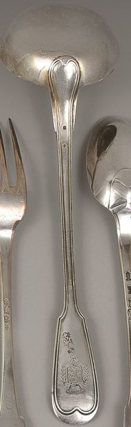 Lot in silver 800 and 950 thousandths including...
