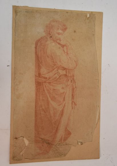 French school XVIII

Stue of a saint 

Sanguine...