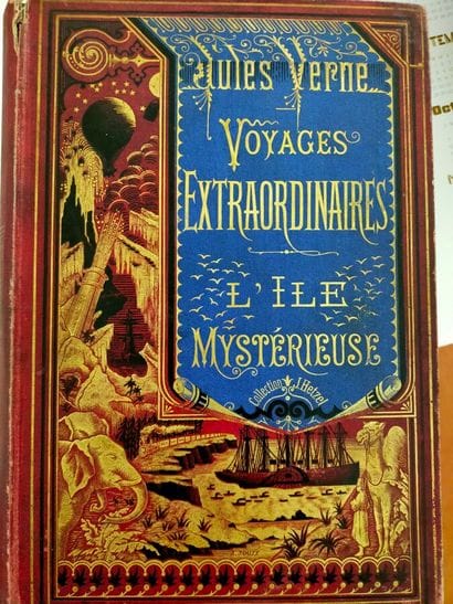 Three volumes Jules Verne