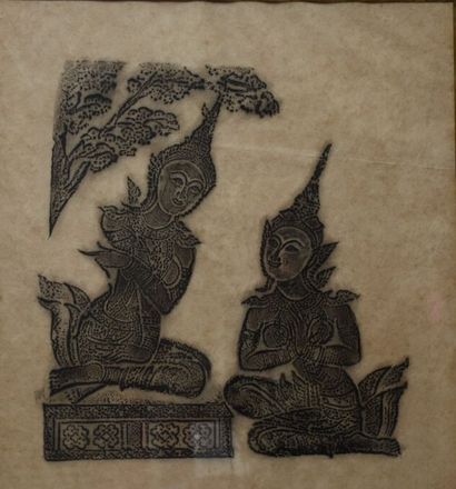 INDIA

Pair of stencils with figures

53,7...