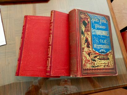Three volumes Jules Verne