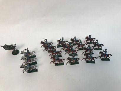 Two sets of cavalry, one Prussian from the...