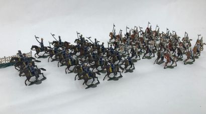 Large lot of lead soldiers of the French...